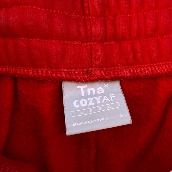 Red TNA Cozy AF Joggers - Picture 5 of 5